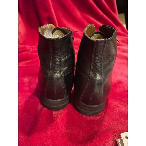 Antique O’Sullivans 1920-30’s Black Leather Tall Boots Sz 9 - Picture 6 of 14